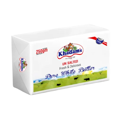 Khadam's White Butter Unsalted 250 gm