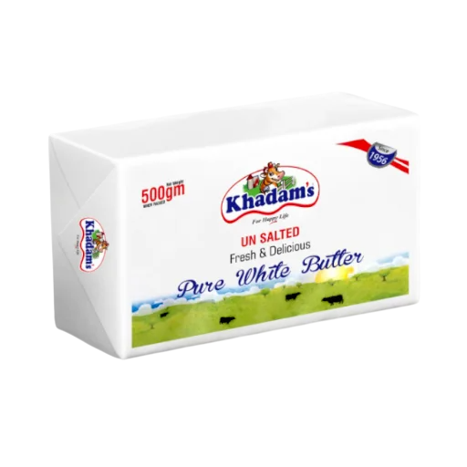 Khadam's White Butter Unsalted 500 gm